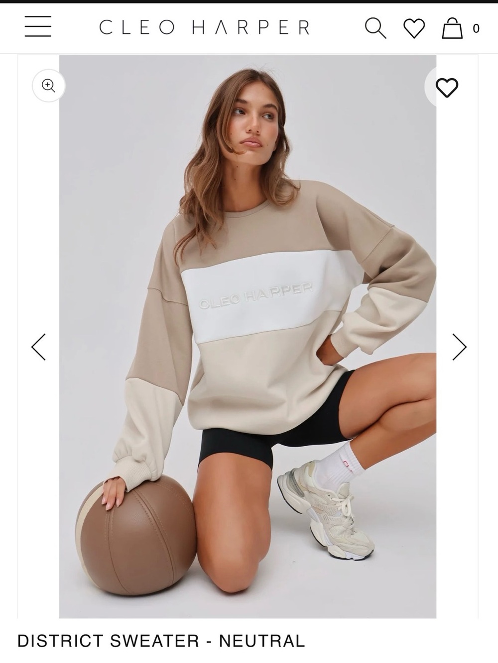 Cleo Harper Colorblock District Sweater NWT
